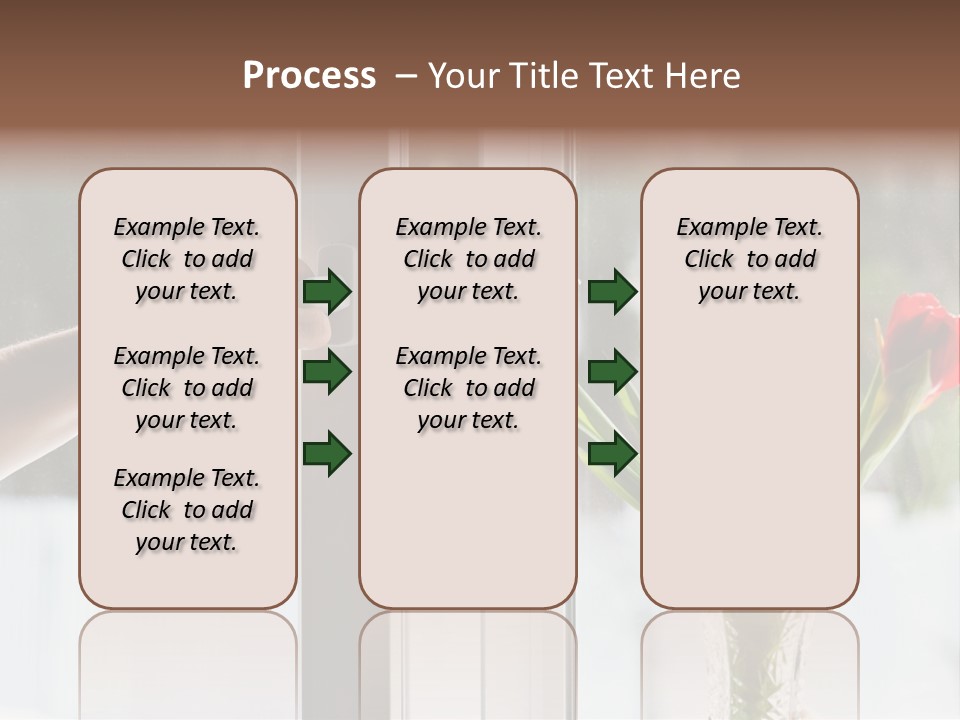 Door Greening Hand PowerPoint Template