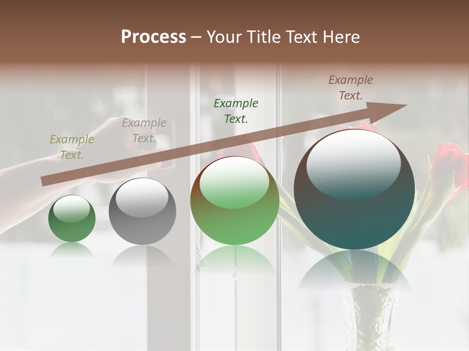 Door Greening Hand PowerPoint Template