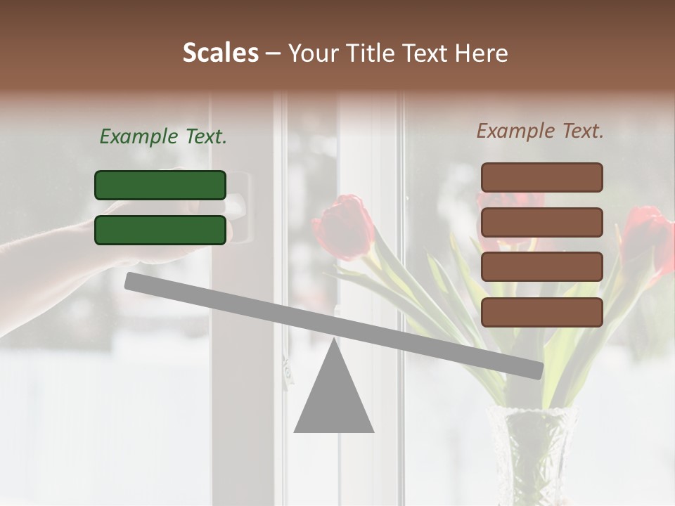 Door Greening Hand PowerPoint Template