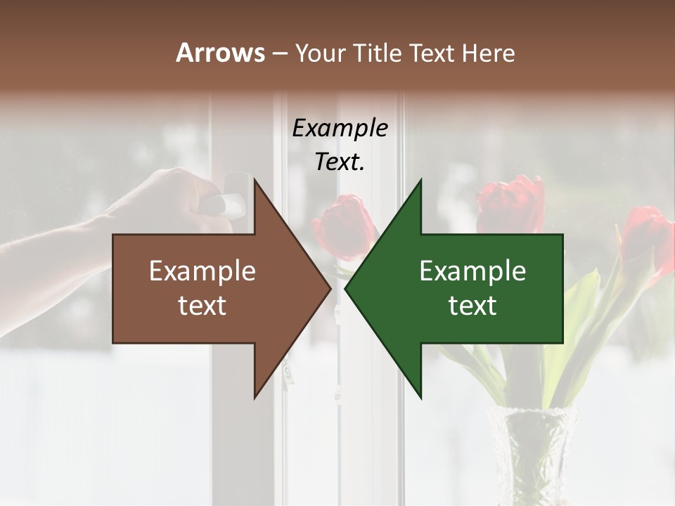 Door Greening Hand PowerPoint Template