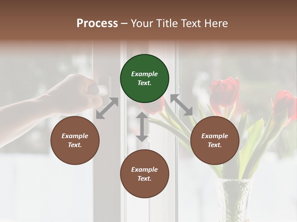 Door Greening Hand PowerPoint Template