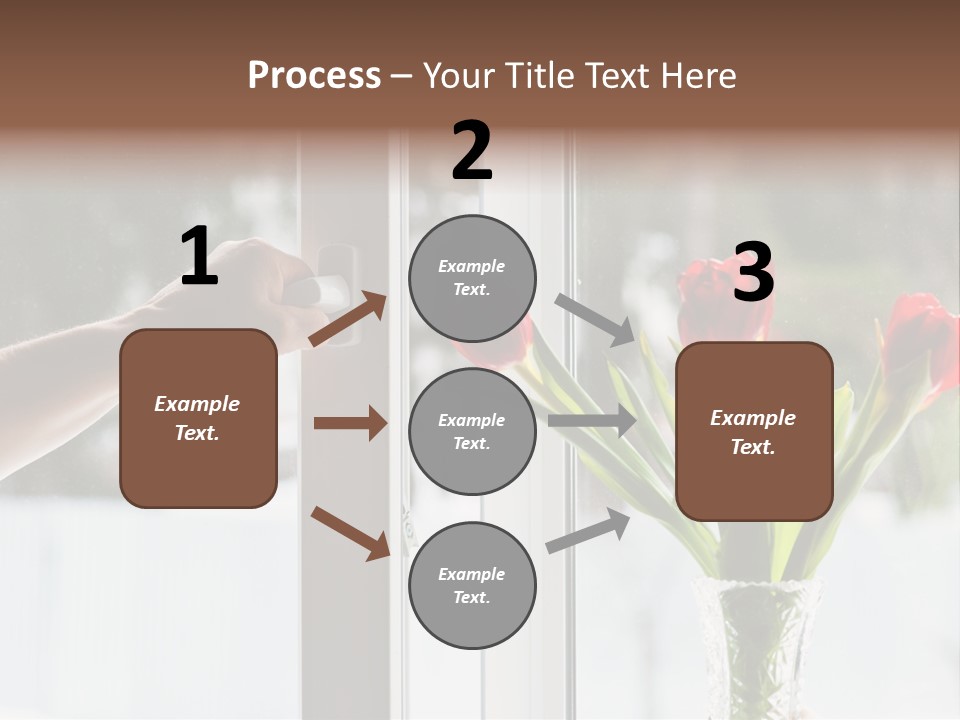 Door Greening Hand PowerPoint Template