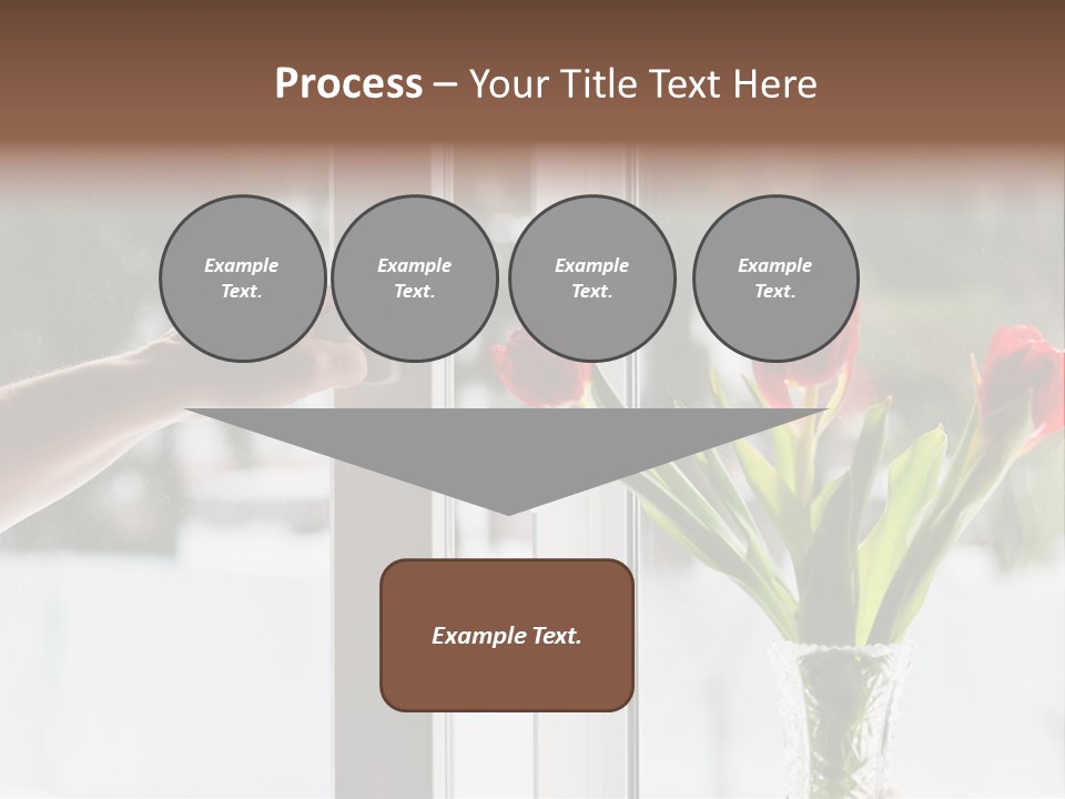 Door Greening Hand PowerPoint Template