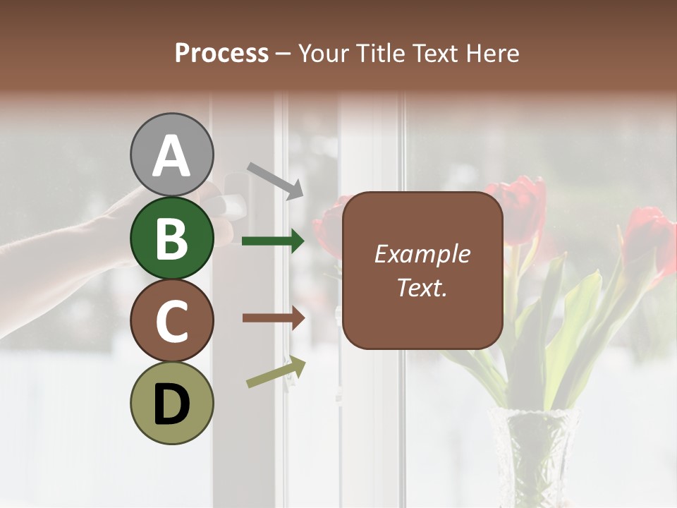 Door Greening Hand PowerPoint Template