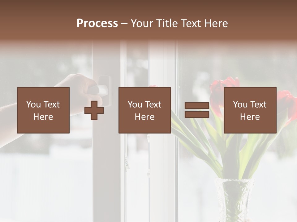 Door Greening Hand PowerPoint Template