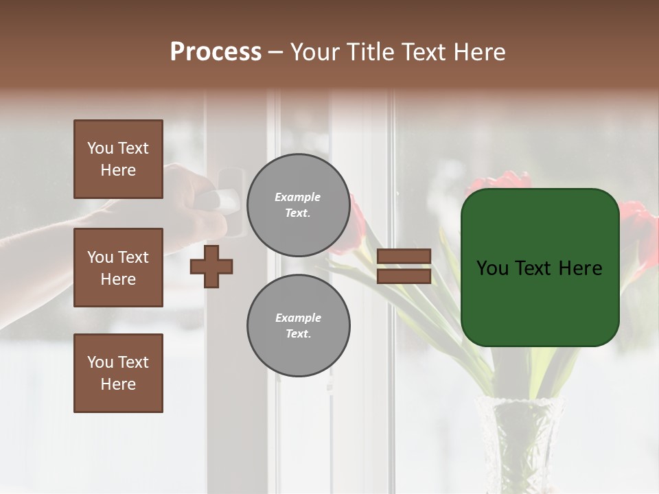 Door Greening Hand PowerPoint Template