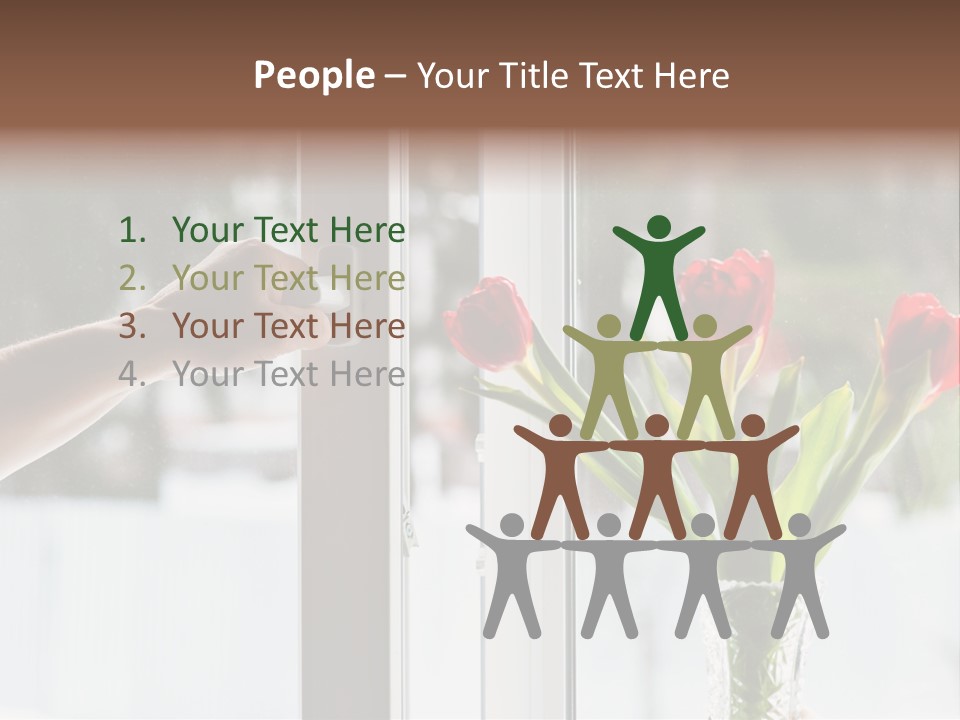Door Greening Hand PowerPoint Template