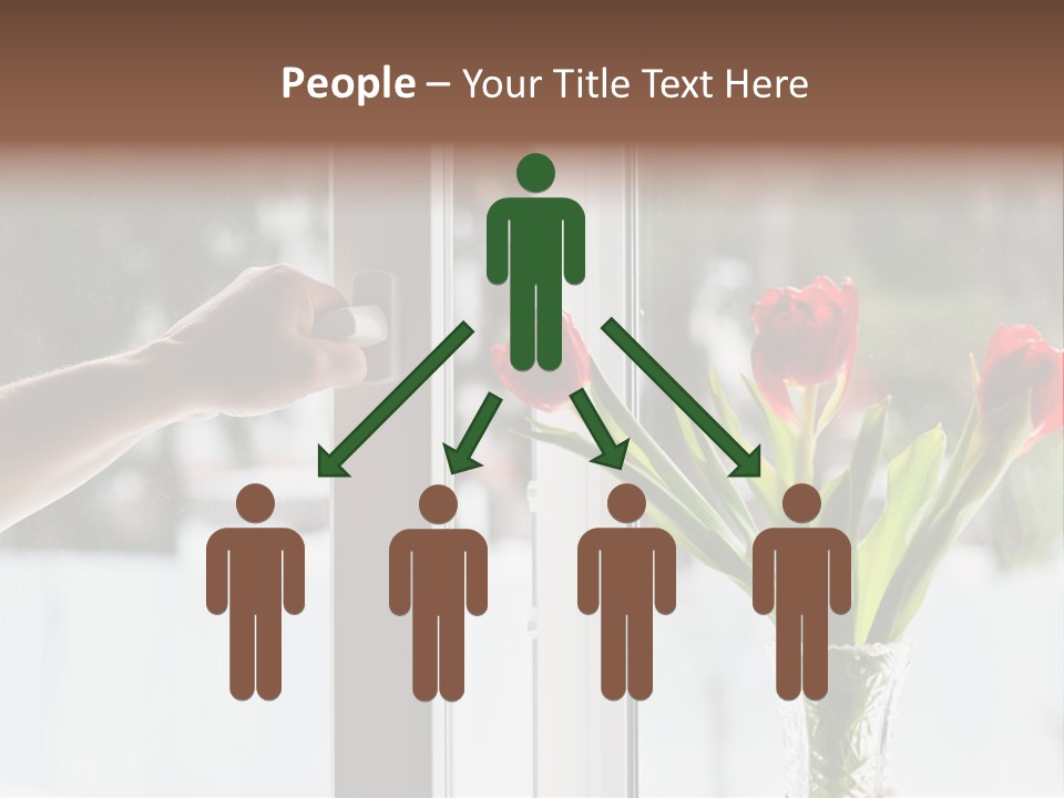 Door Greening Hand PowerPoint Template