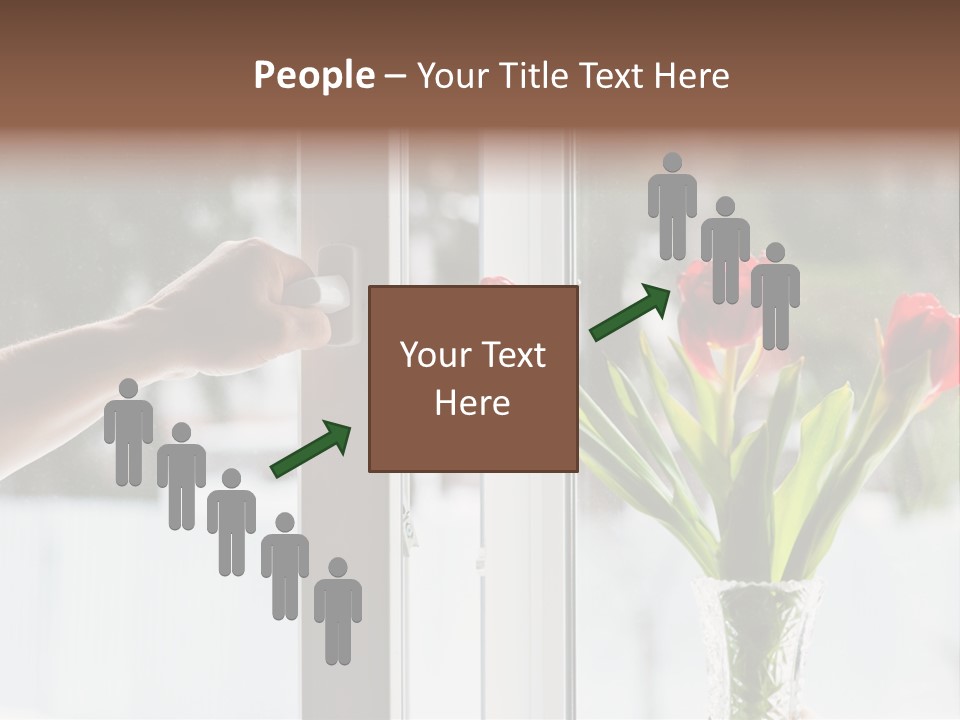 Door Greening Hand PowerPoint Template