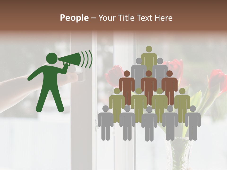 Door Greening Hand PowerPoint Template