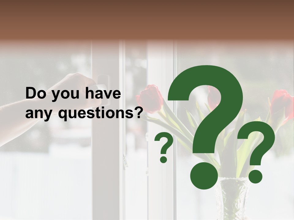 Door Greening Hand PowerPoint Template