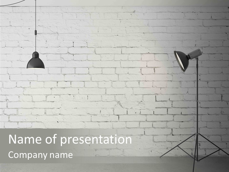 Grey Technology Horizontal PowerPoint Template