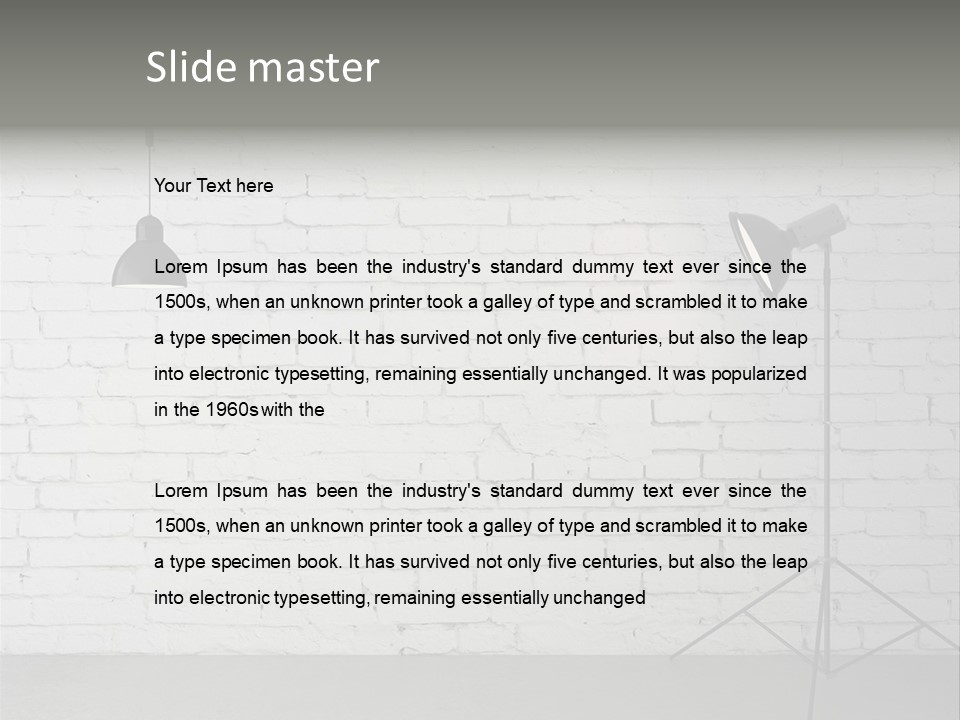 Grey Technology Horizontal PowerPoint Template