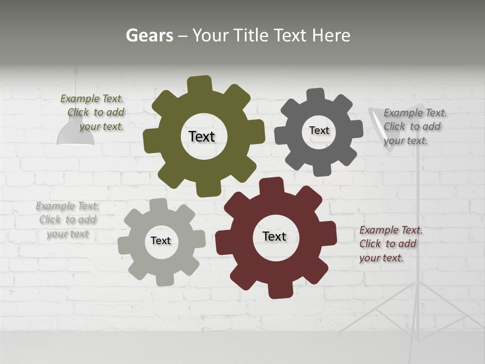 Grey Technology Horizontal PowerPoint Template