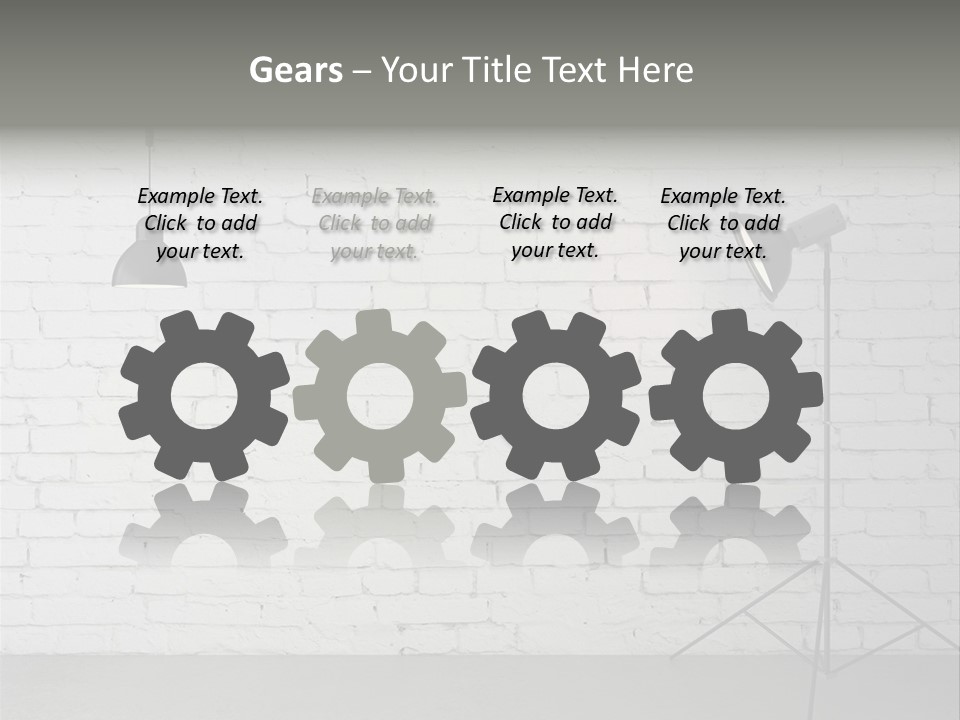 Grey Technology Horizontal PowerPoint Template