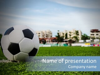Summer Stadium Goal PowerPoint Template