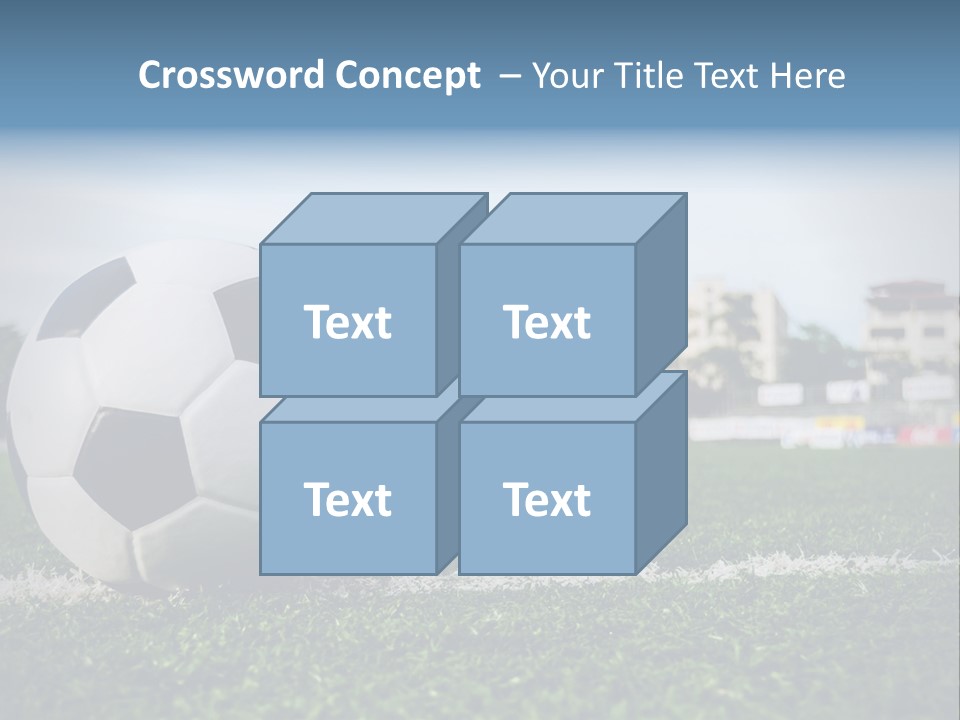 Summer Stadium Goal PowerPoint Template