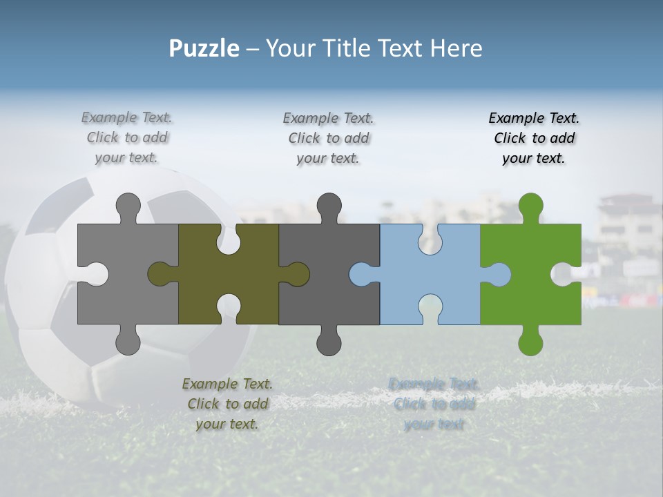 Summer Stadium Goal PowerPoint Template