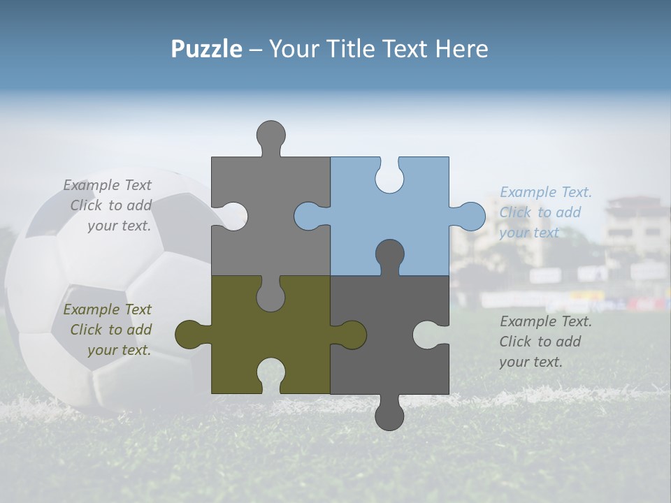 Summer Stadium Goal PowerPoint Template