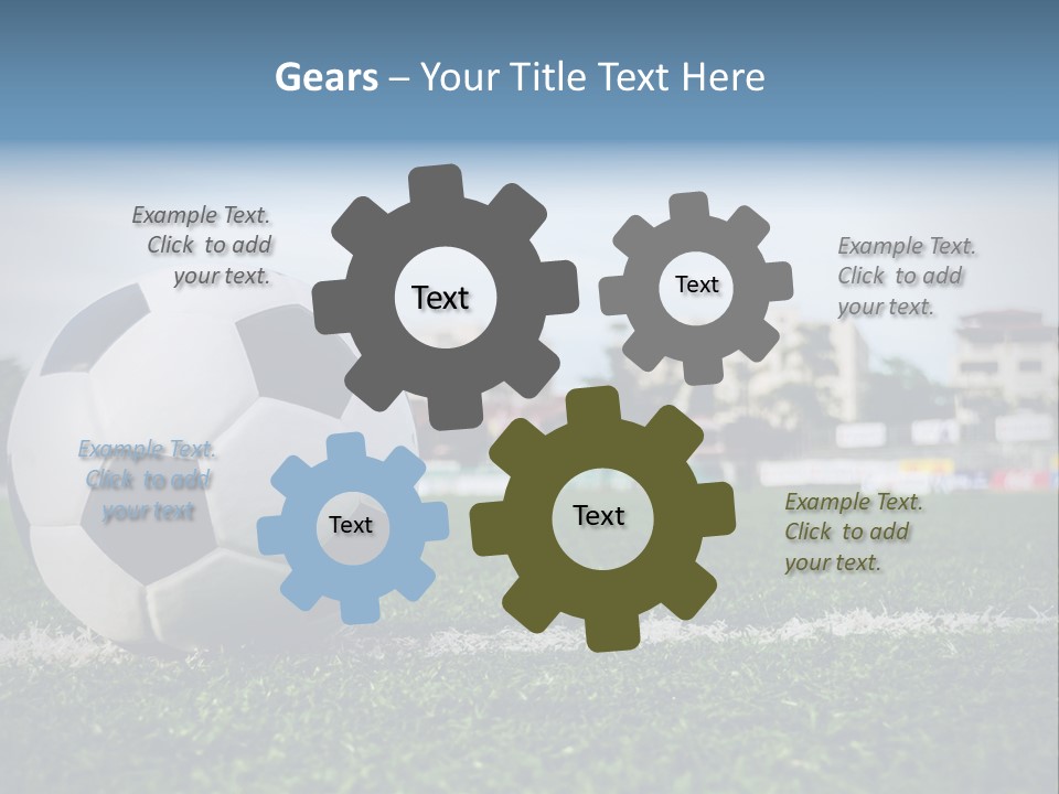 Summer Stadium Goal PowerPoint Template