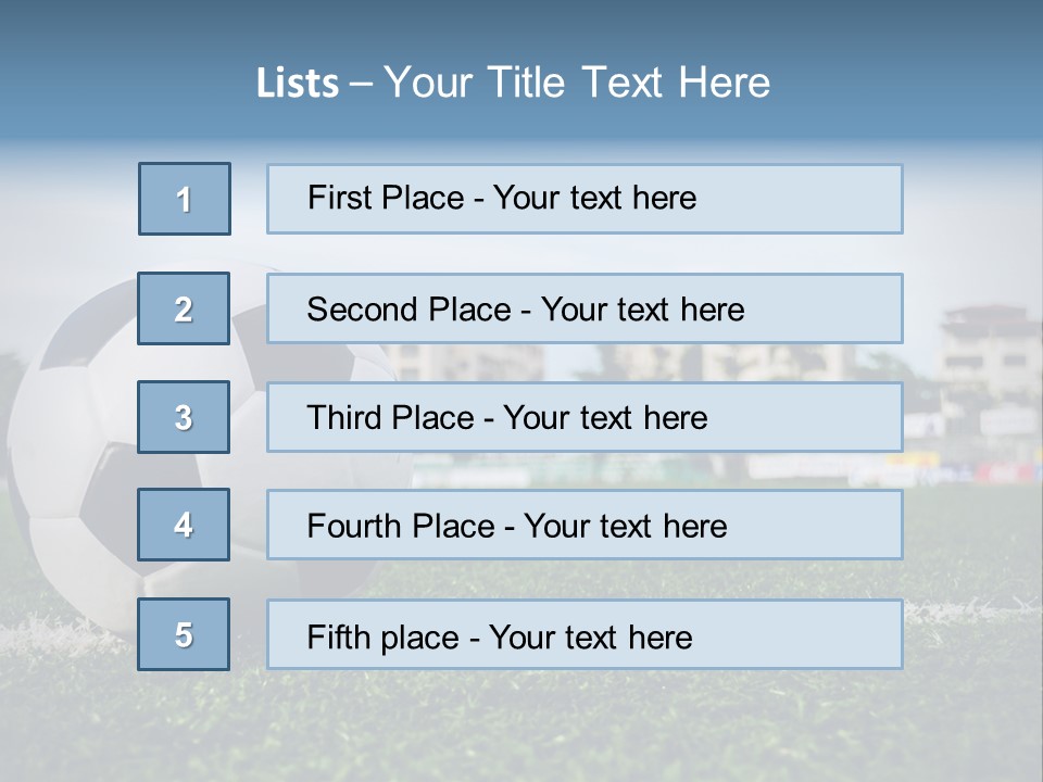 Summer Stadium Goal PowerPoint Template