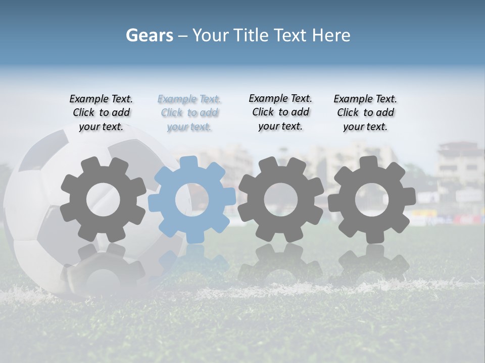 Summer Stadium Goal PowerPoint Template