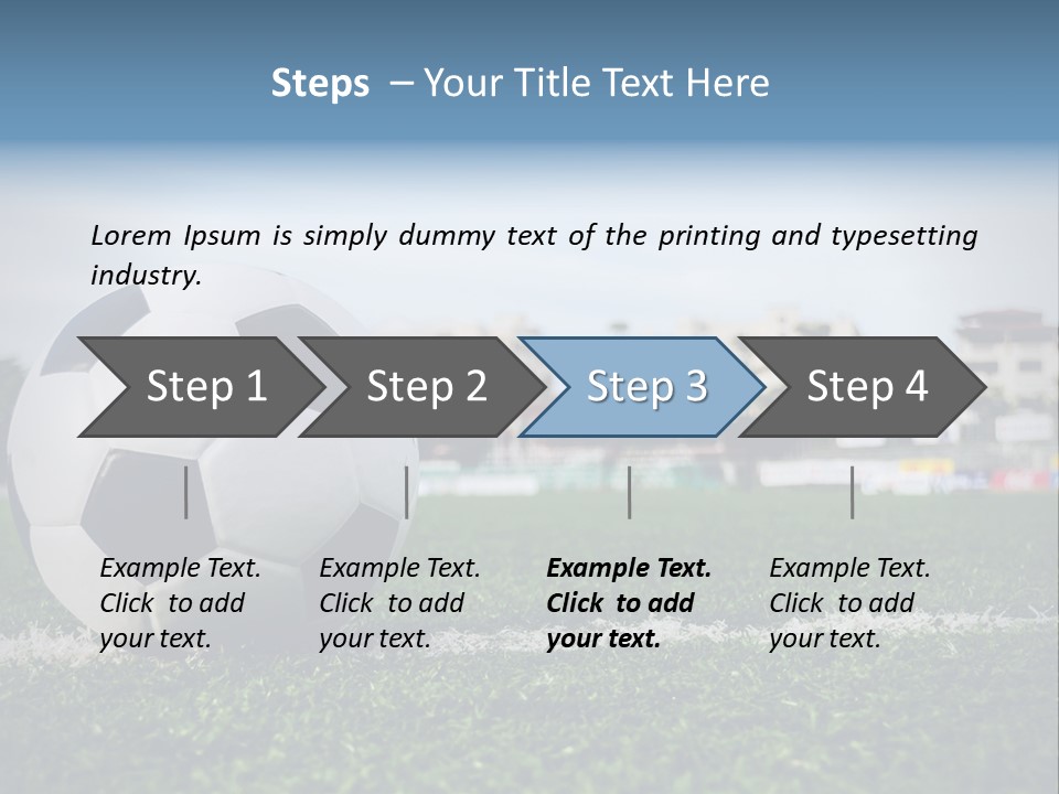 Summer Stadium Goal PowerPoint Template