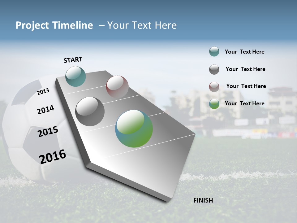 Summer Stadium Goal PowerPoint Template