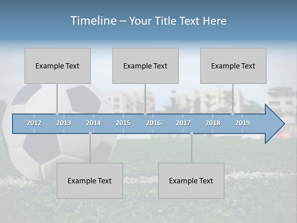 Summer Stadium Goal PowerPoint Template