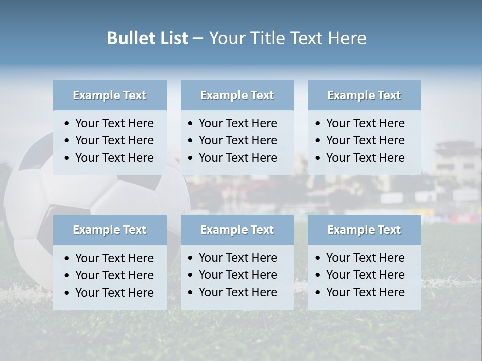 Summer Stadium Goal PowerPoint Template