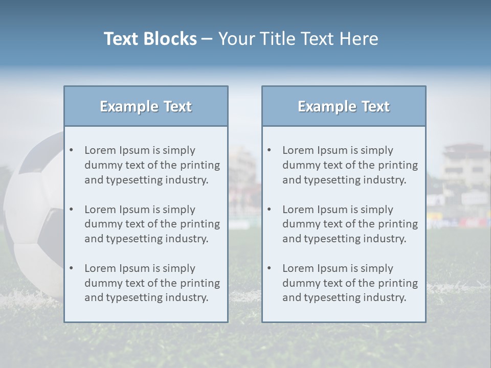 Summer Stadium Goal PowerPoint Template