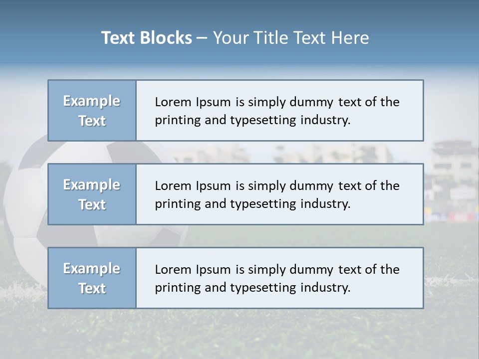 Summer Stadium Goal PowerPoint Template