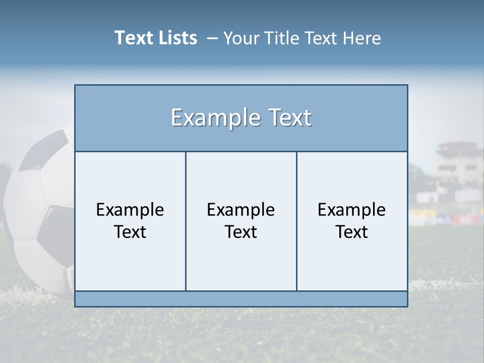 Summer Stadium Goal PowerPoint Template