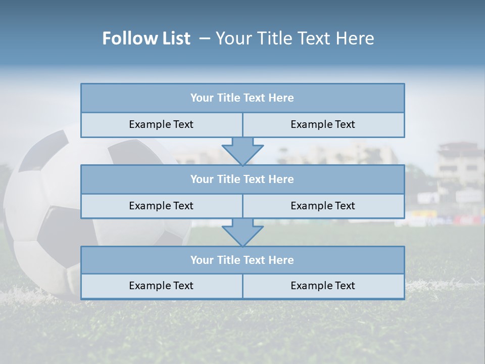 Summer Stadium Goal PowerPoint Template