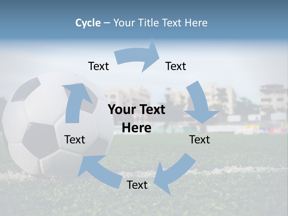 Summer Stadium Goal PowerPoint Template