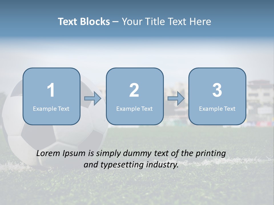 Summer Stadium Goal PowerPoint Template