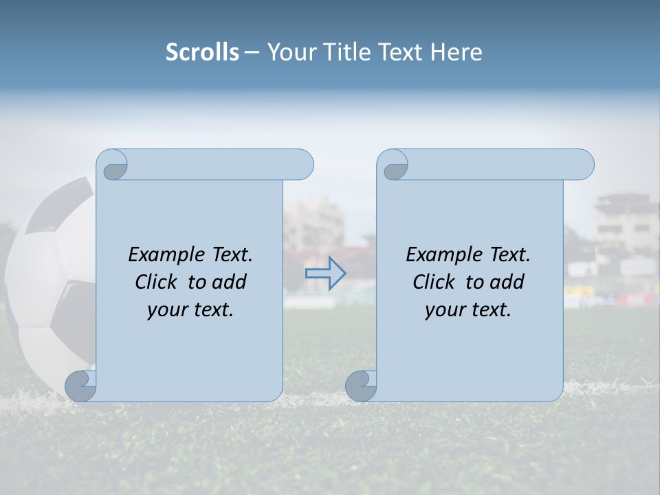 Summer Stadium Goal PowerPoint Template