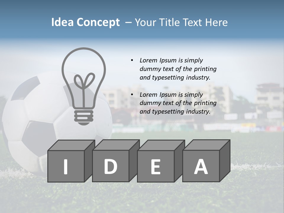 Summer Stadium Goal PowerPoint Template