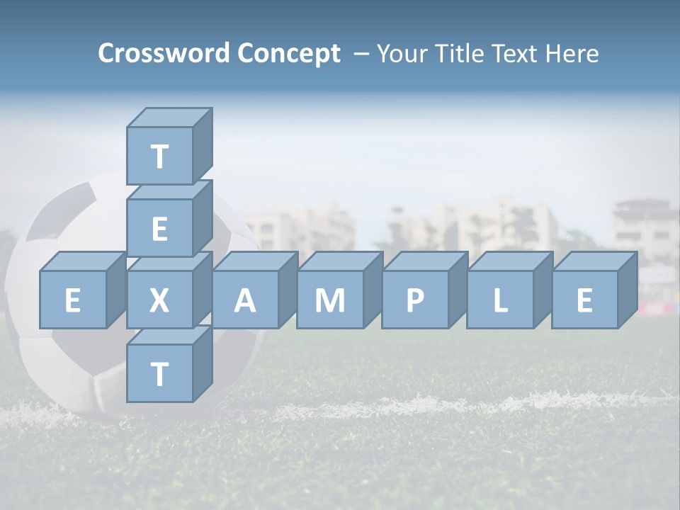 Summer Stadium Goal PowerPoint Template