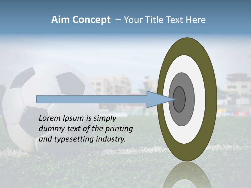 Summer Stadium Goal PowerPoint Template