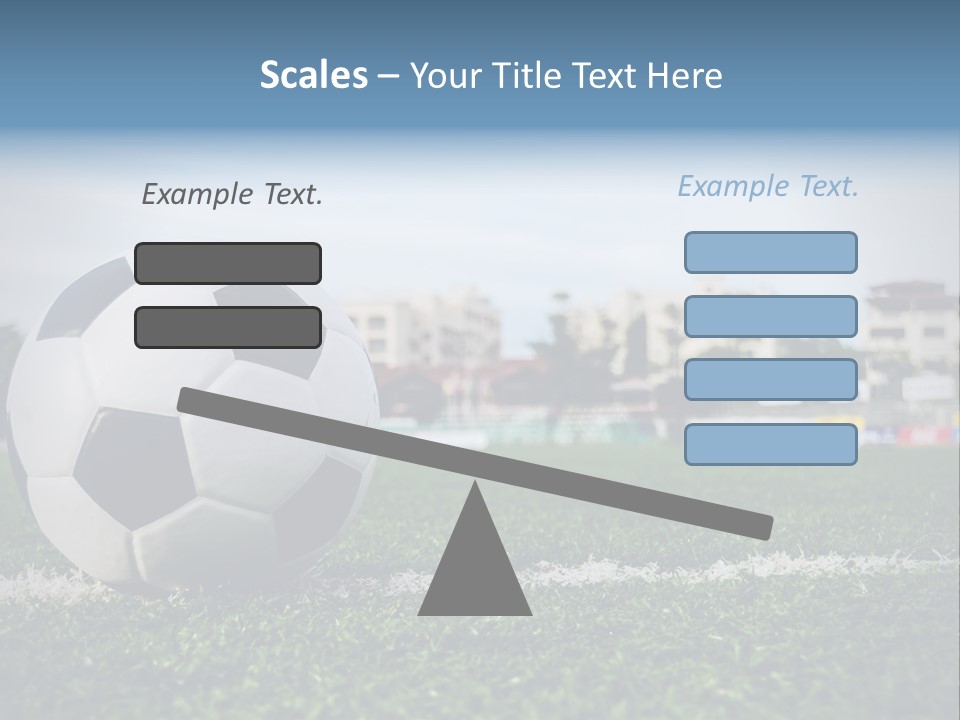 Summer Stadium Goal PowerPoint Template
