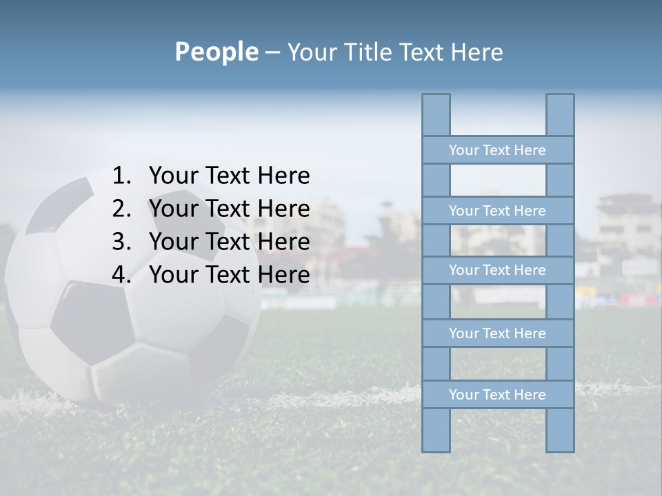 Summer Stadium Goal PowerPoint Template