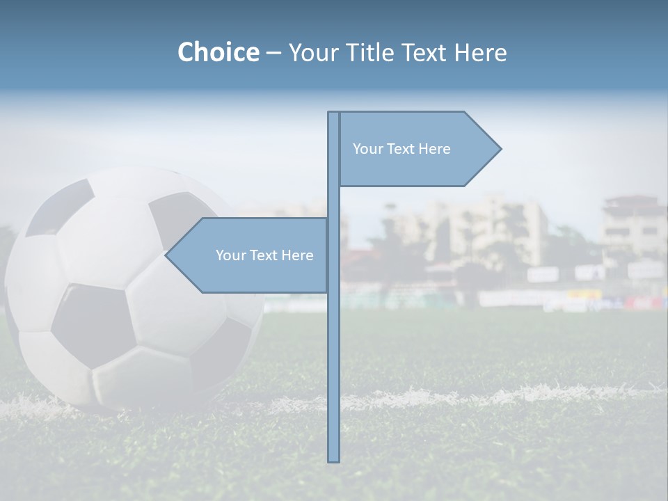 Summer Stadium Goal PowerPoint Template