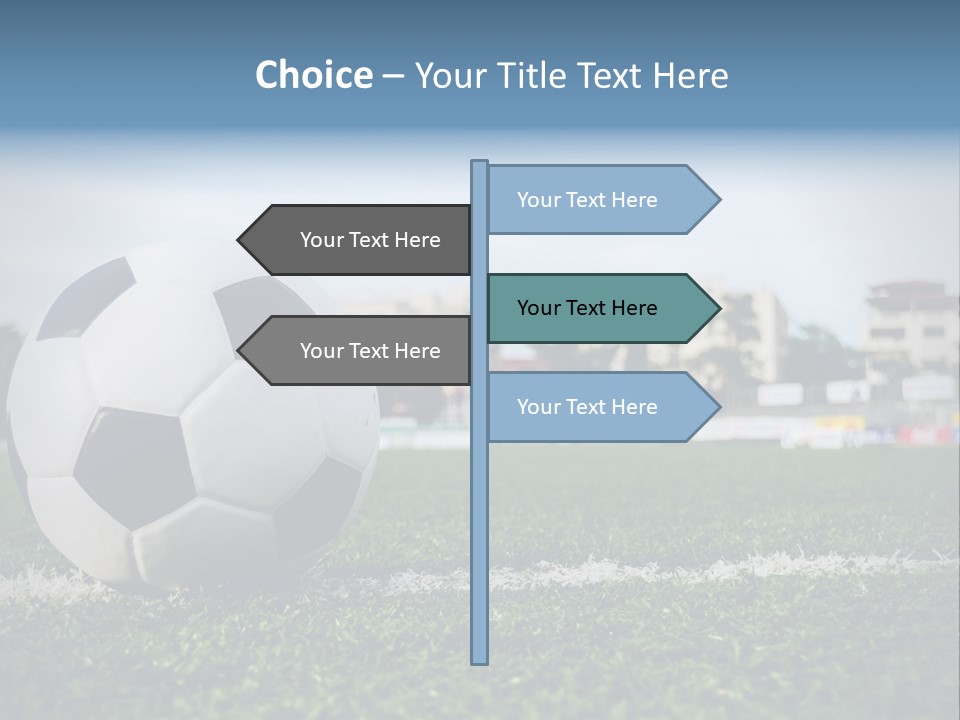 Summer Stadium Goal PowerPoint Template