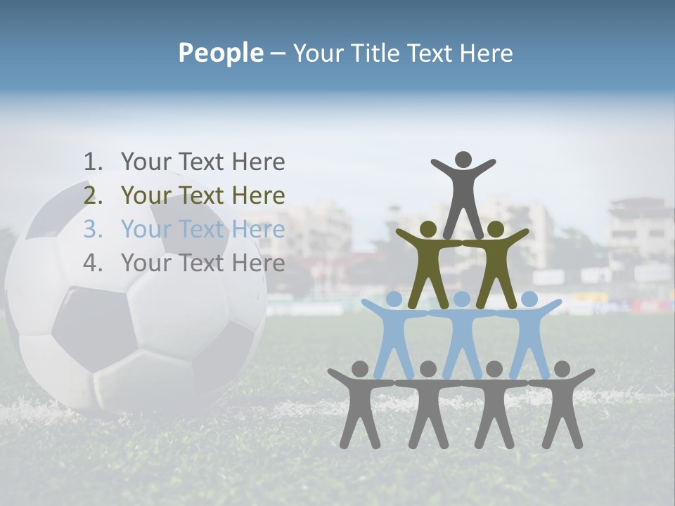 Summer Stadium Goal PowerPoint Template