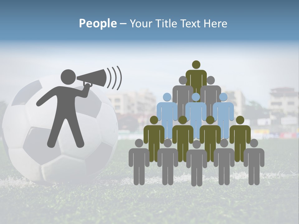 Summer Stadium Goal PowerPoint Template