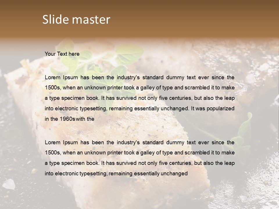 Fresh Iron Pan Orange PowerPoint Template