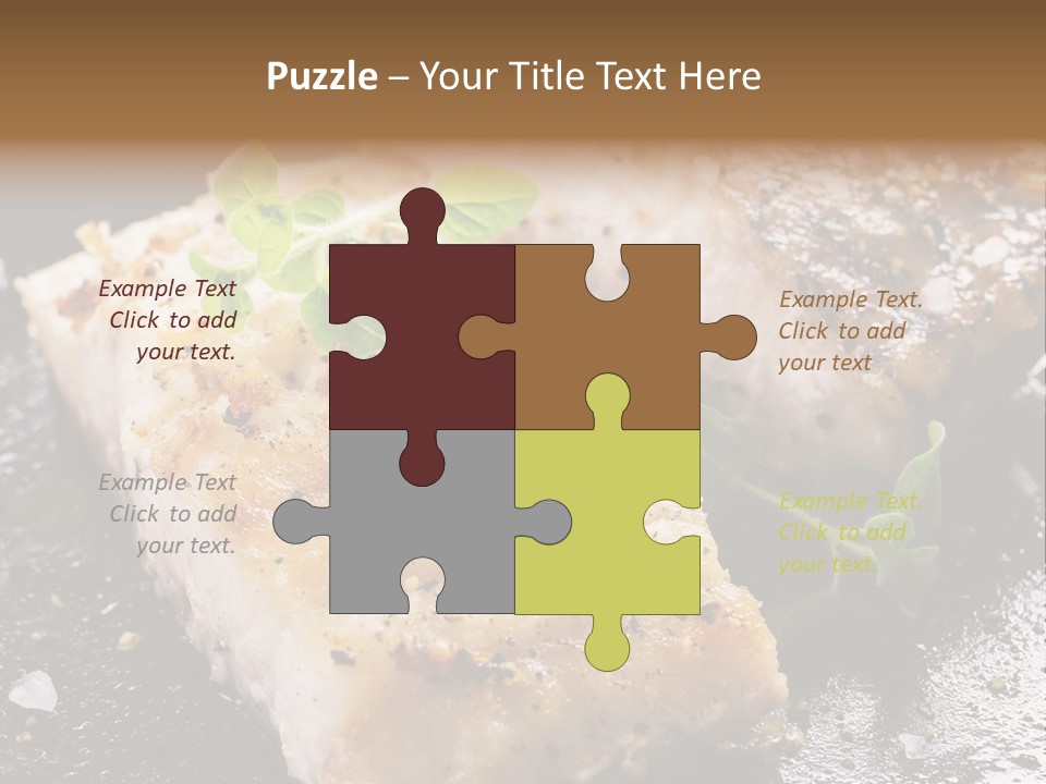 Fresh Iron Pan Orange PowerPoint Template