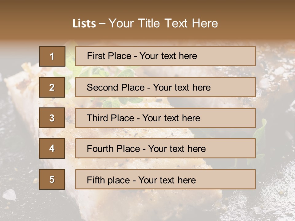 Fresh Iron Pan Orange PowerPoint Template