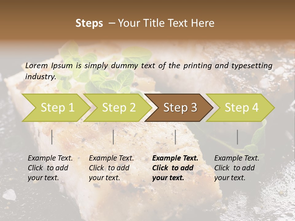 Fresh Iron Pan Orange PowerPoint Template